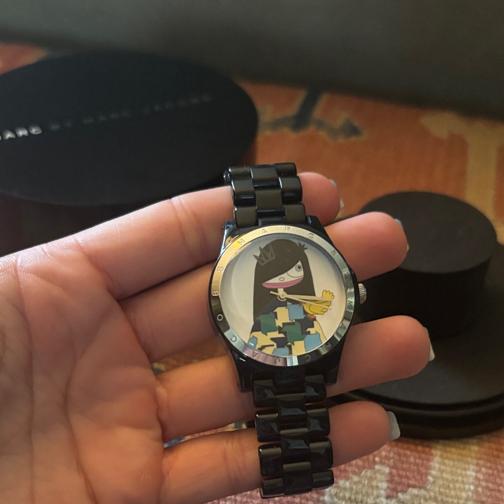 Marc by Marc Jacobs Black and Silver Watch